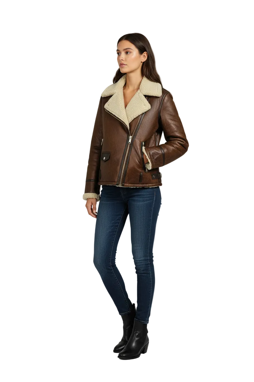 Chaqueta Corta Cafe Corte Clásico