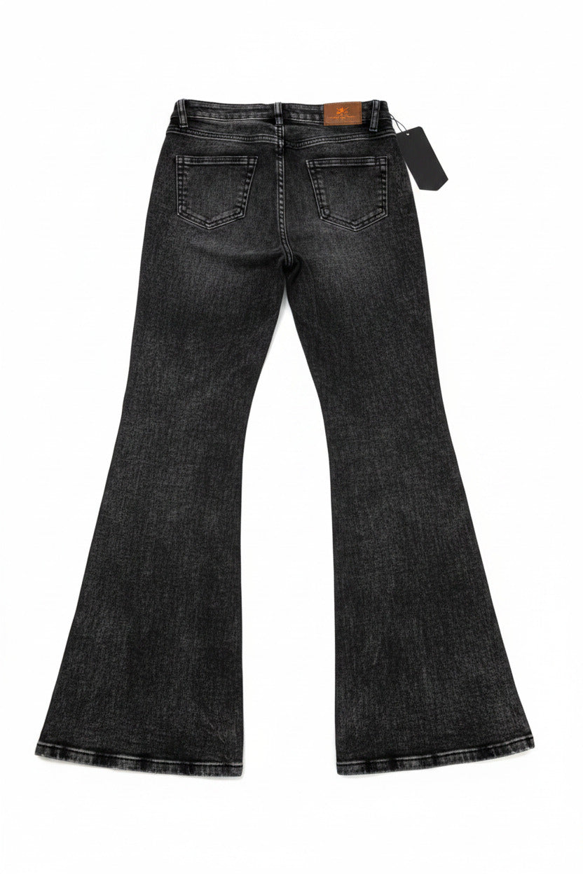 Pantalón Jeans Pata Elefante Negro