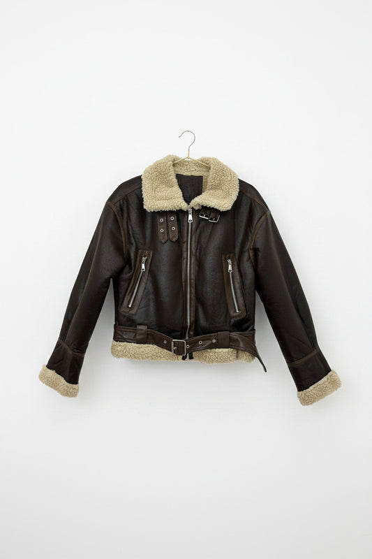 Chaqueta Corta Cafe Oscura