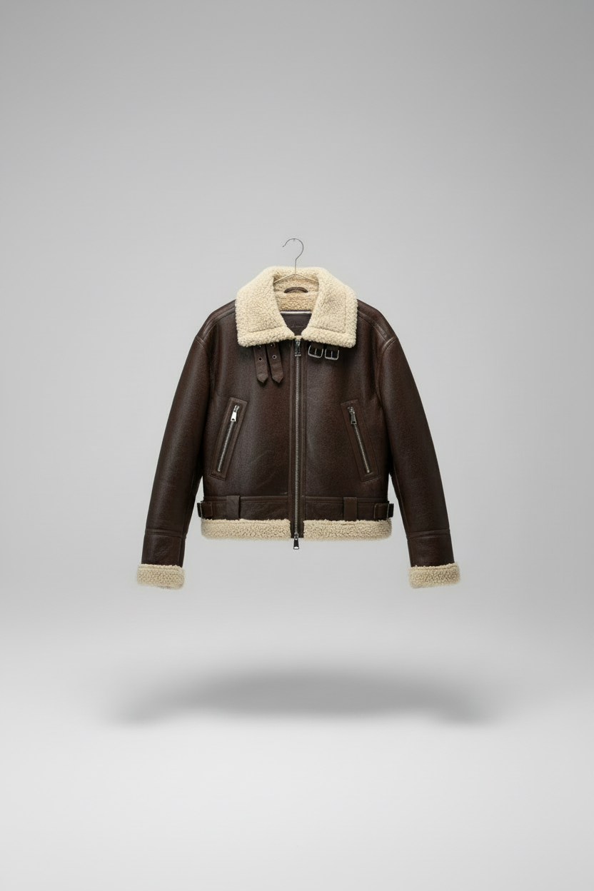 Chaqueta Corta Cafe Oscura