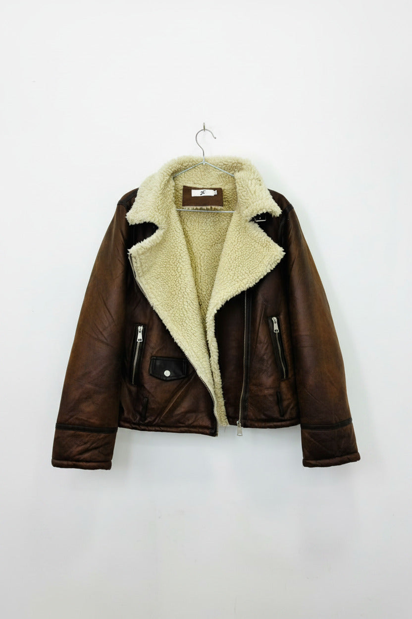 Chaqueta Corta Cafe Corte Clásico