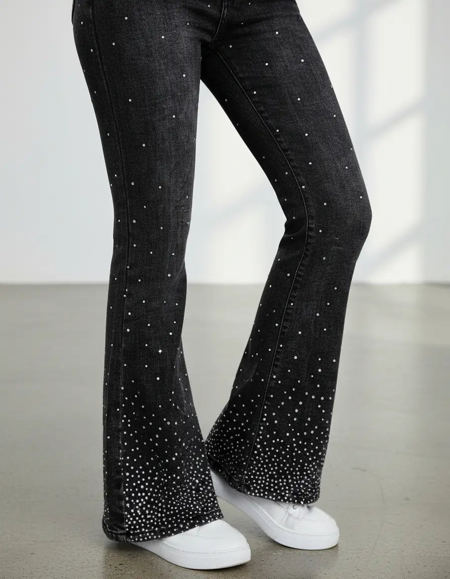 Pantalón Jeans Pata Elefante Negro