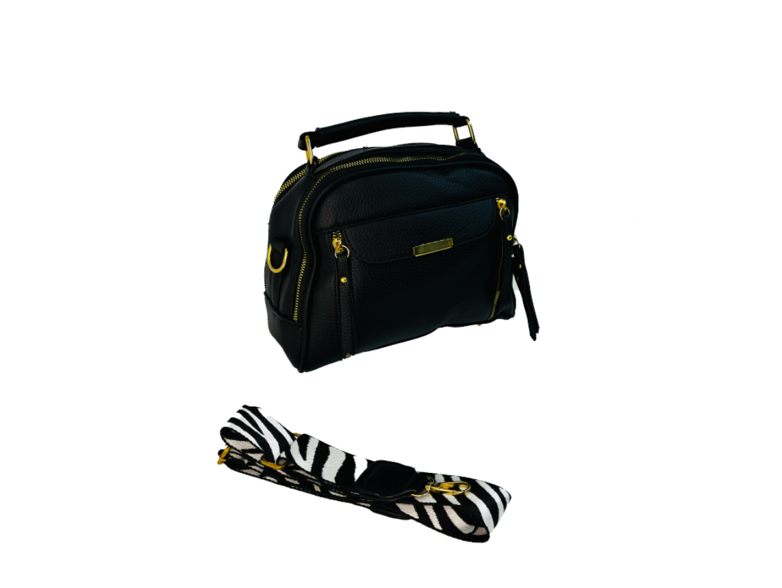Cartera Modelo Zebra Gold